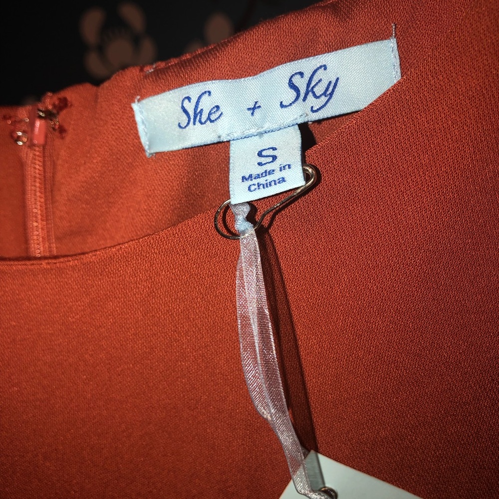 New. Never Worn Rust Colored. Size Small View 4